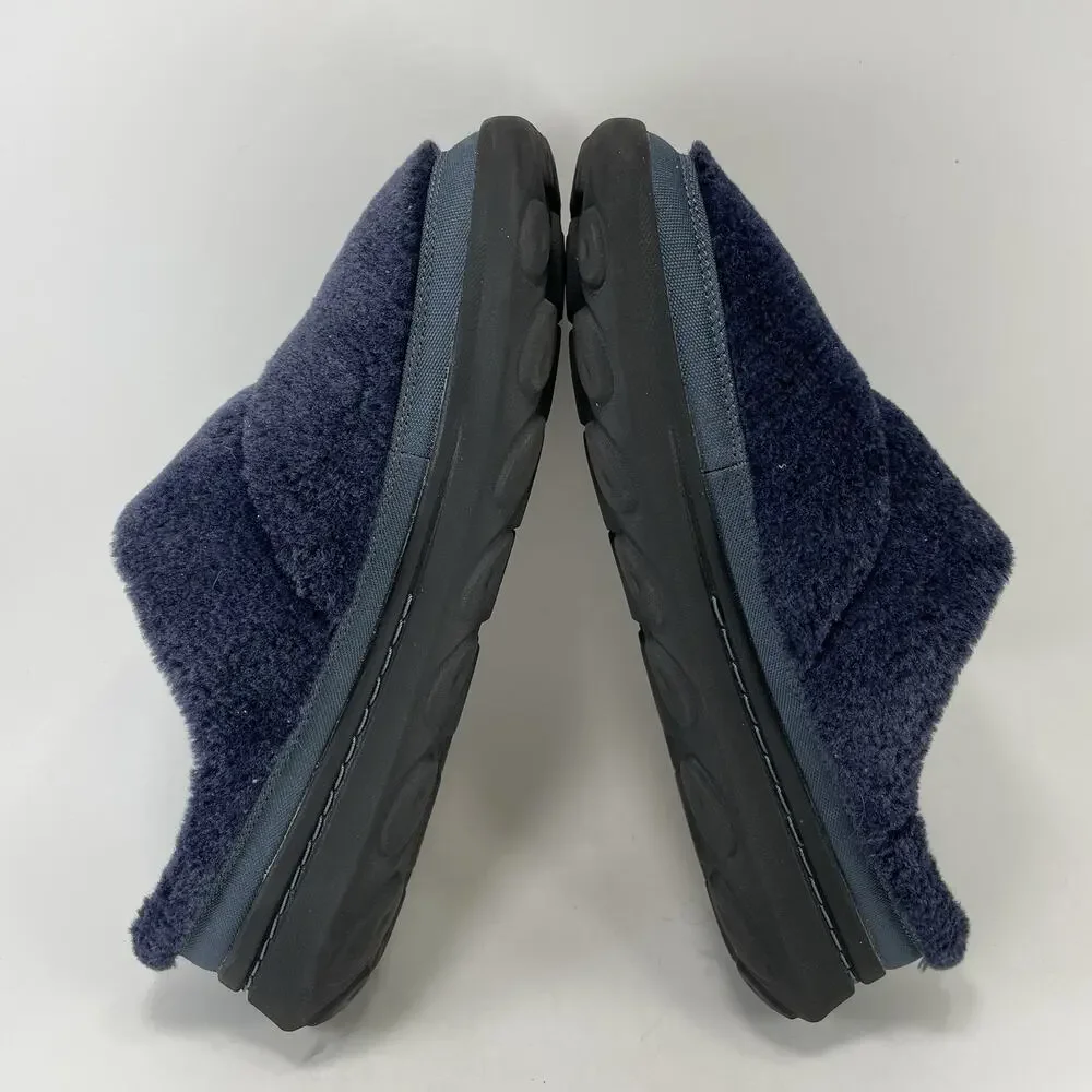 Merrell Hut Moc 2 Slide Cozy Mens Size 9 Sea Fleece Slip On Slippers Comfort
